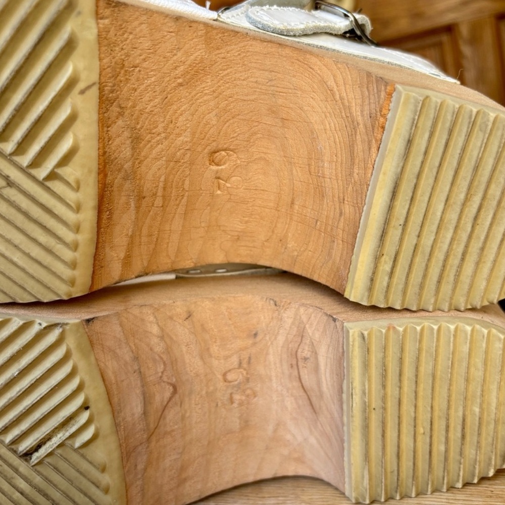 Wooden Swedish clogs - Picture 8 of 8